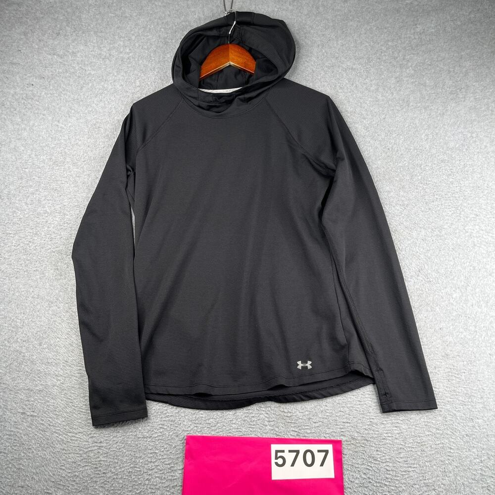 Under Armour Hooded Long Sleeve Shirt Womens Medium Performace